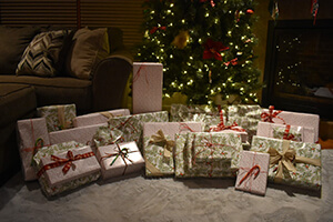 Presents under a tree